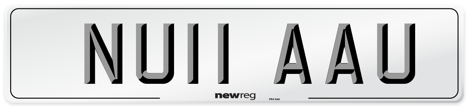 NU11 AAU Number Plate from New Reg
